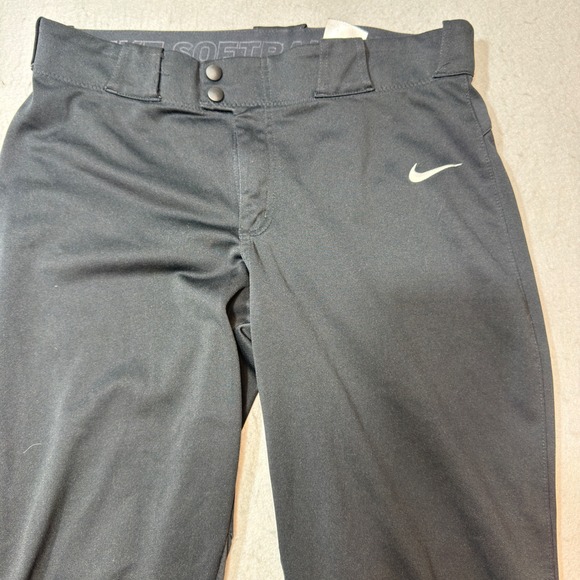 Nike Pants - Nike Softball Pants Women Size Medium Black Cropped Athletic Performance Bottoms